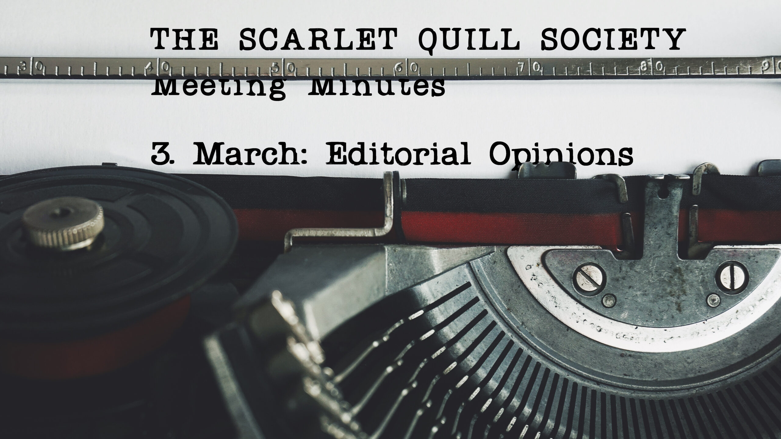 The Scarlet Quill Society: Edit? Read it.